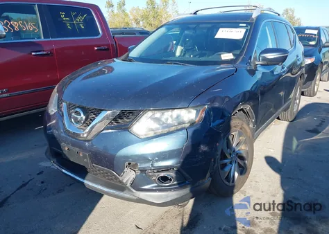 2014 Nissan Rogue Sl из США, поврежденный, VIN 5N1AT2MV6EC858362